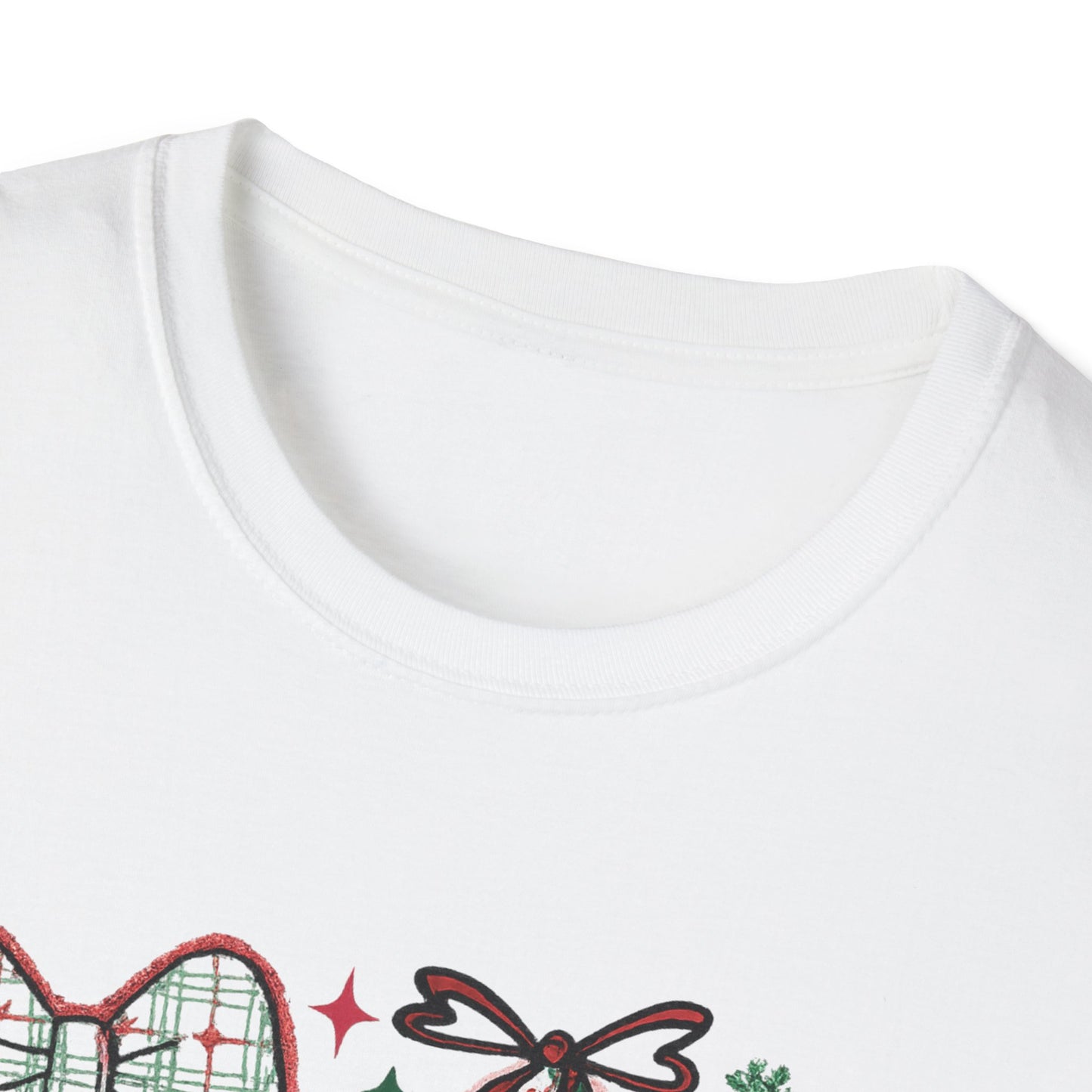 Christmas Tree Trio T-Shirt — Pink & Green Holiday Gift Tee